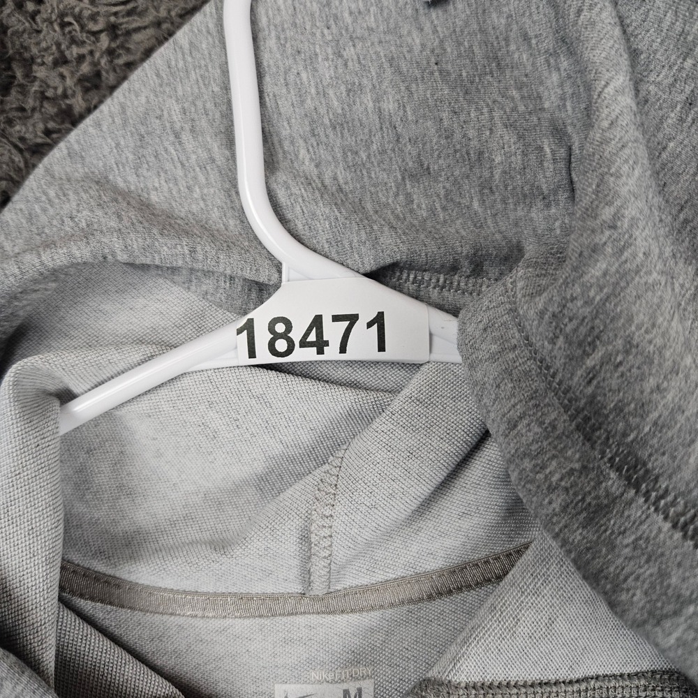 Nike Dri Fit Full Zip Hoodie Athletic Workout Grey Women's‎ Medium - Picture 8 of 8